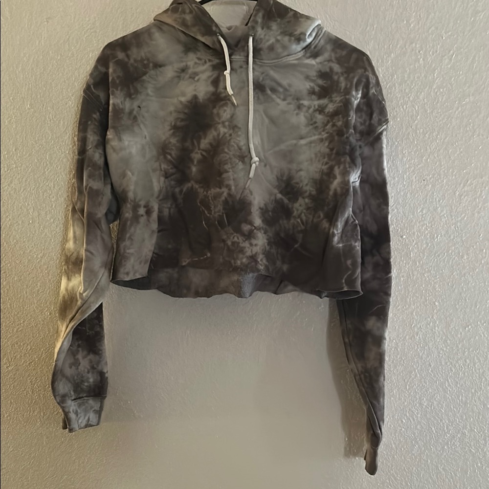 Tie-Dye Cropped Hoodie